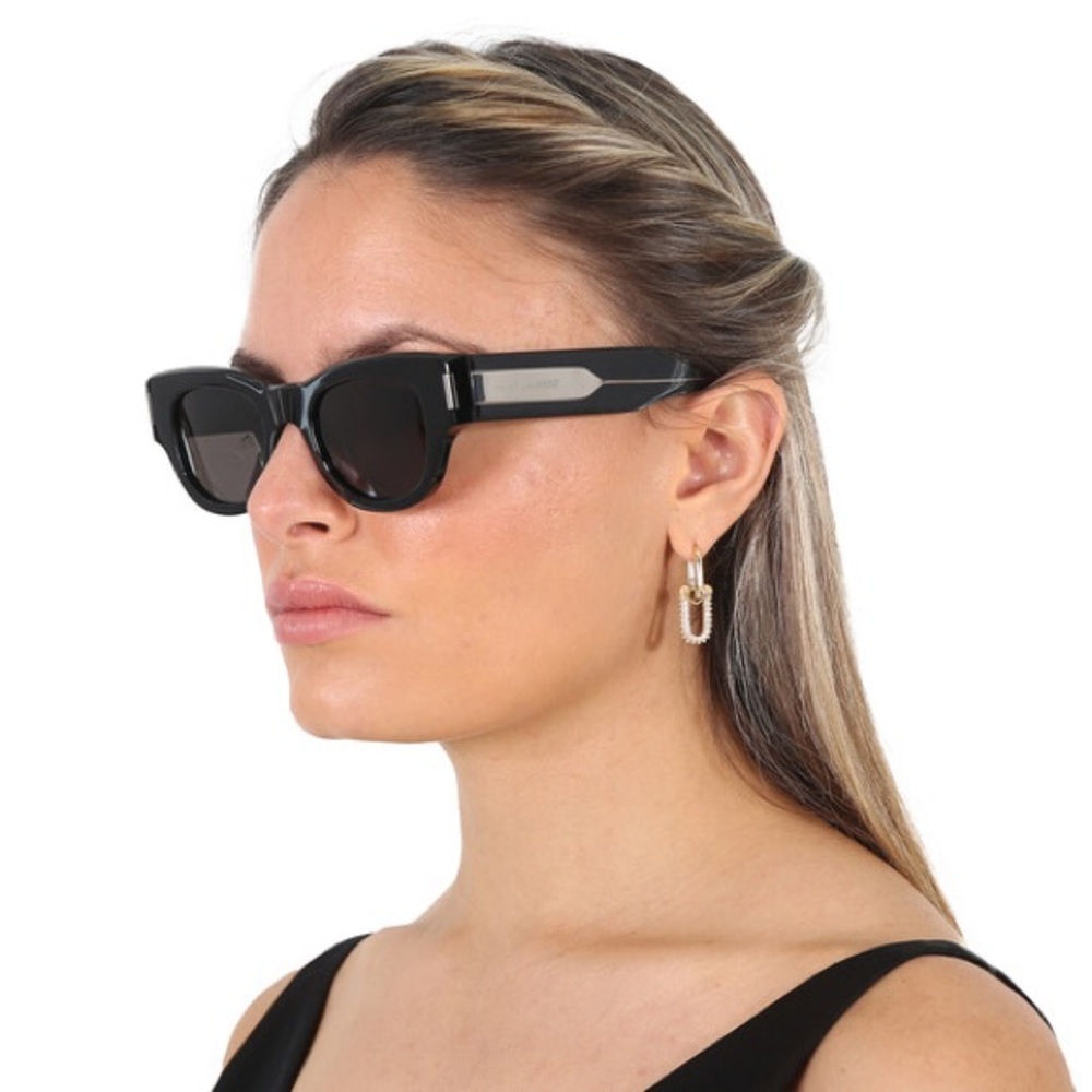 NWT Saint Laurent Ladies Black Sunglasses SL573